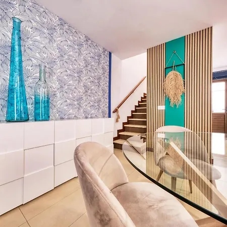 Casa Bleu - Duplex With Shared Pool, Balcony, Terrace And Grill By Lanzarote
