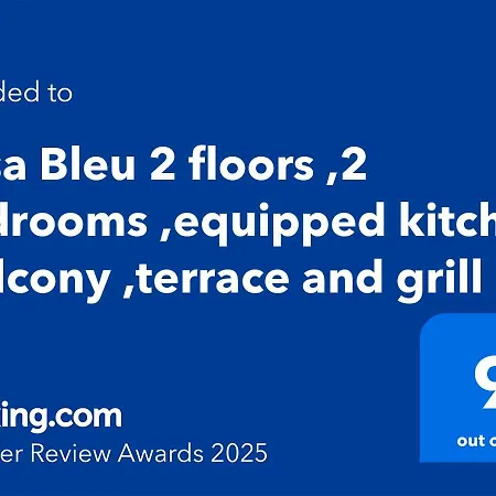 Casa Bleu 2 Floors ,2 Bedrooms ,equipped Kitchen ,balcony ,terrace And Grill * Puerto Calero